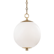 Hudson Valley Lighting Sphere No.1 Aged Brass 11.25W x 11.25L x 15.25H Pendant