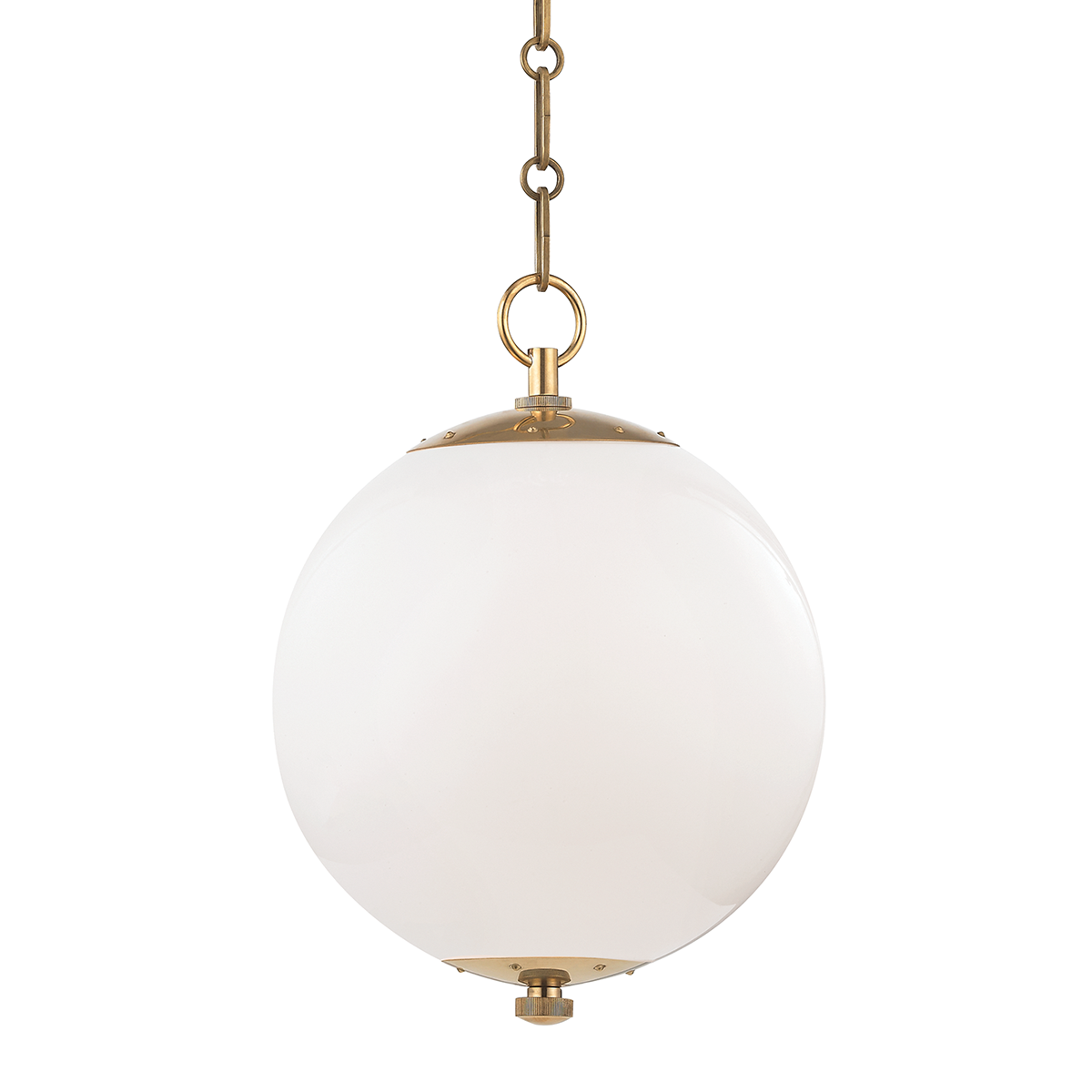 Hudson Valley Lighting Sphere No.1 Aged Brass 11.25W x 11.25L x 15.25H Pendant