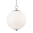 Hudson Valley Lighting Sphere No.1 Polished Nickel 16W x 16L x 20.75H Pendant