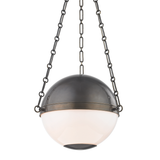 Hudson Valley Lighting Sphere No.2 Distressed Bronze 16.5W x 16.5L x 12.75H Pendant