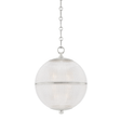 Hudson Valley Lighting Sphere No. 3 Polished Nickel 13W x 13L x 16.75H Pendant
