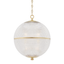 Hudson Valley Lighting Sphere No. 3 Aged Brass 18.25W x 18.25L x 22.75H Pendant