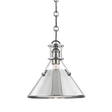 Hudson Valley Lighting Metal No. 2 Polished Nickel 9.5W x 9.5L x 9.25H Pendant