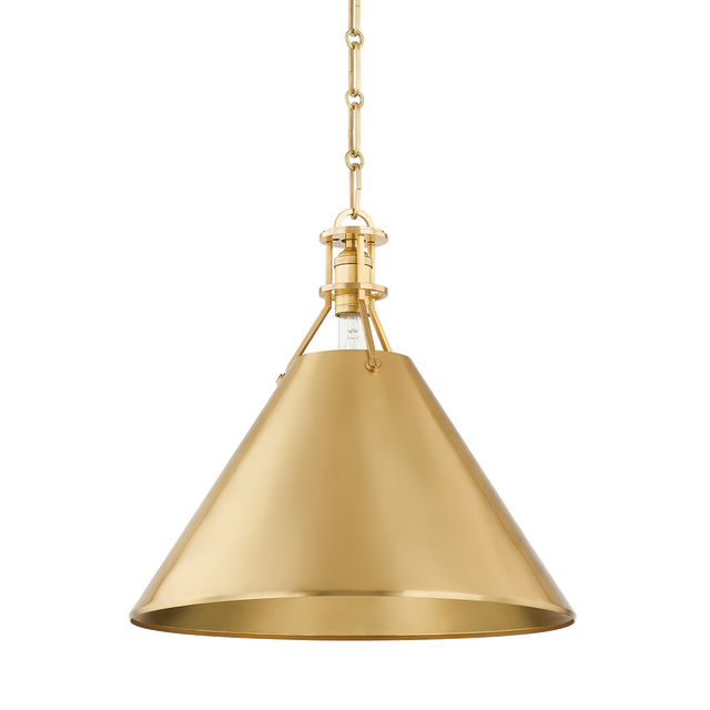 Hudson Valley Lighting Metal No. 2 Aged Brass 16W x 16L x 14.5H Pendant
