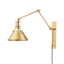 Hudson Valley Lighting Metal No. 2 Aged Brass 9.5W x 9.5L x 45H Wall Sconce