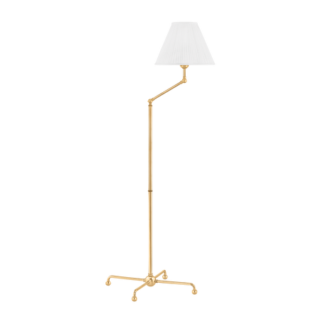 Hudson Valley Lighting Classic No.1 Aged Brass 22.5W x 22.5L x 59.5H Floor Lamp