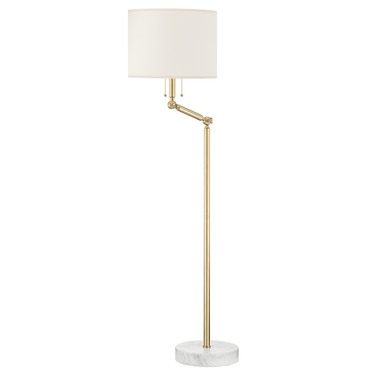 Hudson Valley Lighting Essex Aged Brass 16W x 16L x 53H Floor Lamp