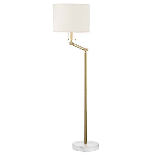Hudson Valley Lighting Essex Aged Brass 16W x 16L x 53H Floor Lamp