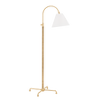 Hudson Valley Lighting Curves No.1 Aged Brass 30.5W x 30.5L x 62.25H Floor Lamp