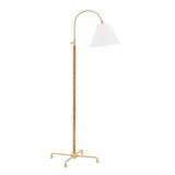 Hudson Valley Lighting Curves No.1 Aged Brass 30.5W x 30.5L x 62.25H Floor Lamp
