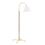 Hudson Valley Lighting Curves No.1 Aged Brass 30.5W x 30.5L x 62.25H Floor Lamp