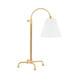 Hudson Valley Lighting Curves No.1 Aged Brass 18.5W x 18.5L x 30.5H Table Lamp