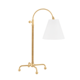 Hudson Valley Lighting Curves No.1 Aged Brass 18.5W x 18.5L x 30.5H Table Lamp
