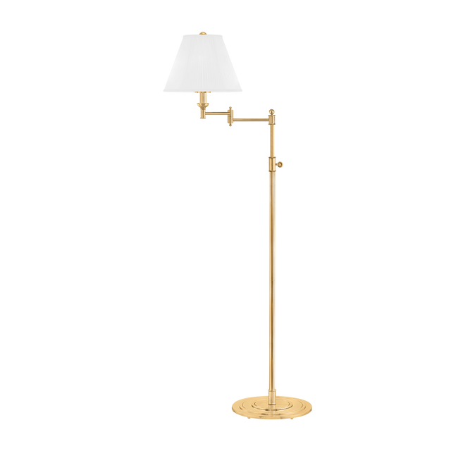 Hudson Valley Lighting Signature No.1 Aged Brass 24W x 24L x 57H Floor Lamp