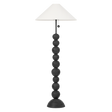 Troy Lighting Miela Forged Iron/Ceramic Black Motif 26W x 26L x 64H Floor Lamp
