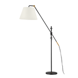 Troy Lighting Navin PATINA BRASS/TEXTURED BLACK 16.25W x 29.75L x 64.75H Floor Lamp