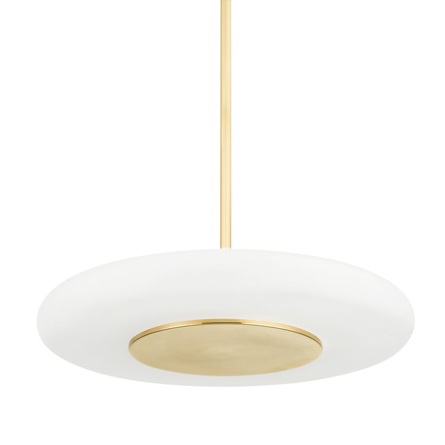 Hudson Valley Lighting Blyford Aged Brass 20.75W x 20.75L x 3.75H Pendant