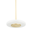Hudson Valley Lighting Blyford Aged Brass 15.5W x 15.5L x 3.25H Pendant