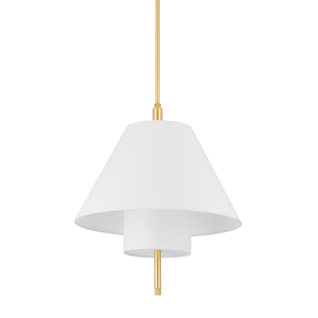 Hudson Valley Lighting Glenmoore Aged Brass 20W x 20L x 27.5H Pendant