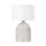 Troy Lighting Torrance CERAMIC WEATHERED GREY 18W x 18L x 27.5H Table Lamp