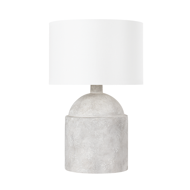 Troy Lighting Torrance CERAMIC WEATHERED GREY 18W x 18L x 27.5H Table Lamp
