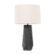 Troy Lighting Coronado Patina Brass/Ceramic Ash Black 17W x 17L x 29H Table Lamp