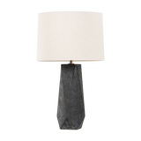 Troy Lighting Coronado Patina Brass/Ceramic Ash Black 17W x 17L x 29H Table Lamp