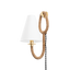 Troy Lighting Deaver Vintage Gold Leaf 6.5W x 6.5L x 14.5H Wall Sconce