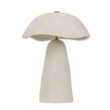 Troy Lighting Soloma Patina Brass/Ceramic Artisan White 16W x 16L x 20.75H Table Lamp