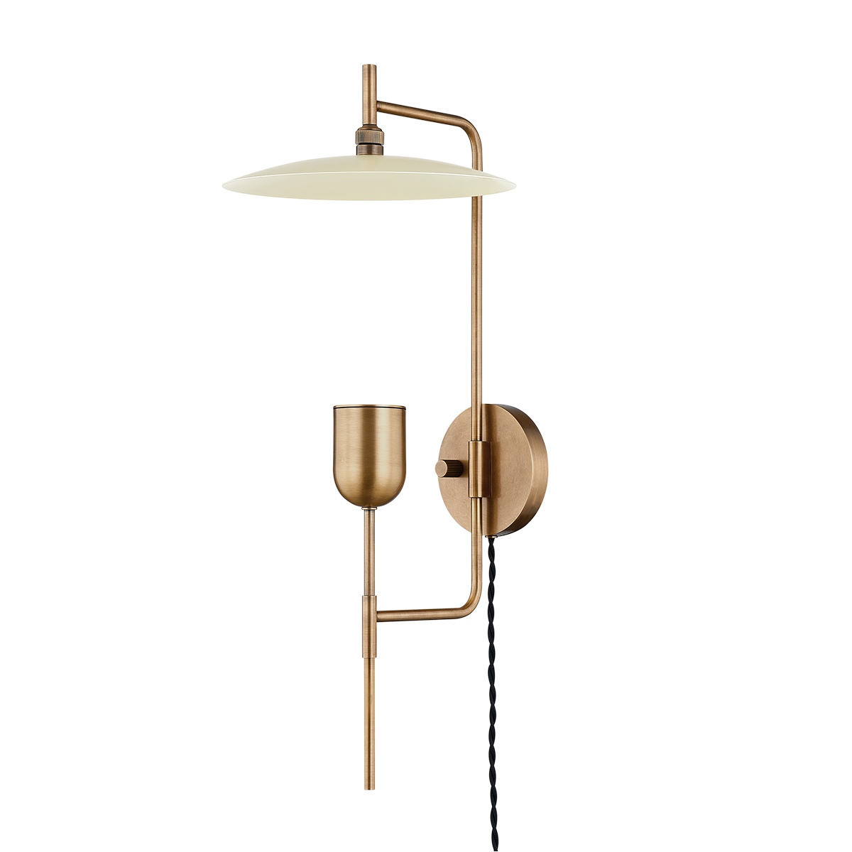 Troy Lighting Manti PATINA BRASS AND SOFT SAND 9.75W x 9.75L x 23.75H Wall Sconce
