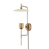 Troy Lighting Manti PATINA BRASS AND SOFT SAND 9.75W x 9.75L x 23.75H Wall Sconce