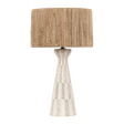 Troy Lighting Palma Patina Brass/Ceramic Graphic White 17W x 17L x 30H Table Lamp