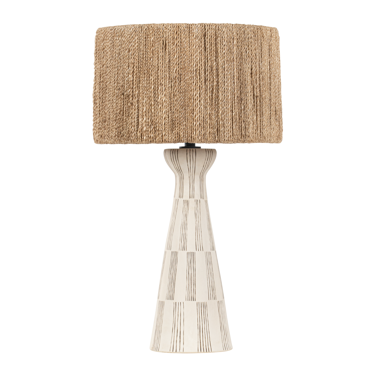 Troy Lighting Palma Patina Brass/Ceramic Graphic White 17W x 17L x 30H Table Lamp