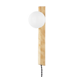 Troy Lighting Brisbane VINTAGE GOLD LEAF 5W x 5L x 18.5H Wall Sconce