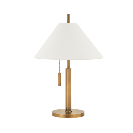 Troy Lighting Clic PATINA BRASS 15W x 15L x 22.25H Table Lamp