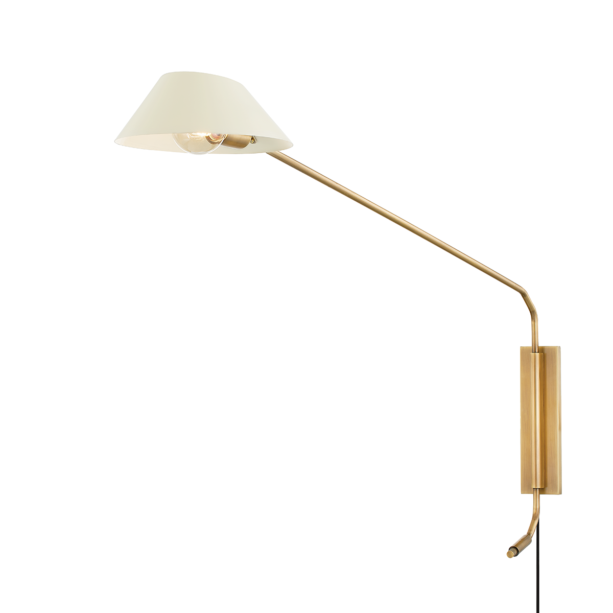 Troy Lighting Sacramento PATINA BRASS AND SOFT SAND 9W x 9L x 28H Wall Sconce
