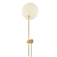 Troy Lighting Leif PATINA BRASS AND SOFT SAND 10.25W x 10.25L x 31.25H Wall Sconce