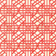 Brunschwig & Fils PAVILION TRELLIS RED Fabric
