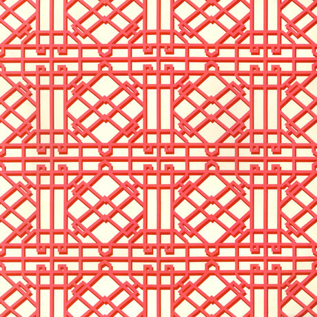 Brunschwig & Fils PAVILION TRELLIS RED Fabric