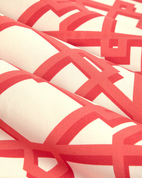 Brunschwig & Fils PAVILION TRELLIS RED Fabric