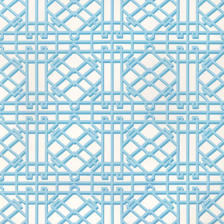 Brunschwig & Fils PAVILION TRELLIS AQUA Fabric