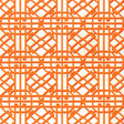 Brunschwig & Fils PAVILION TRELLIS ORANGE Fabric