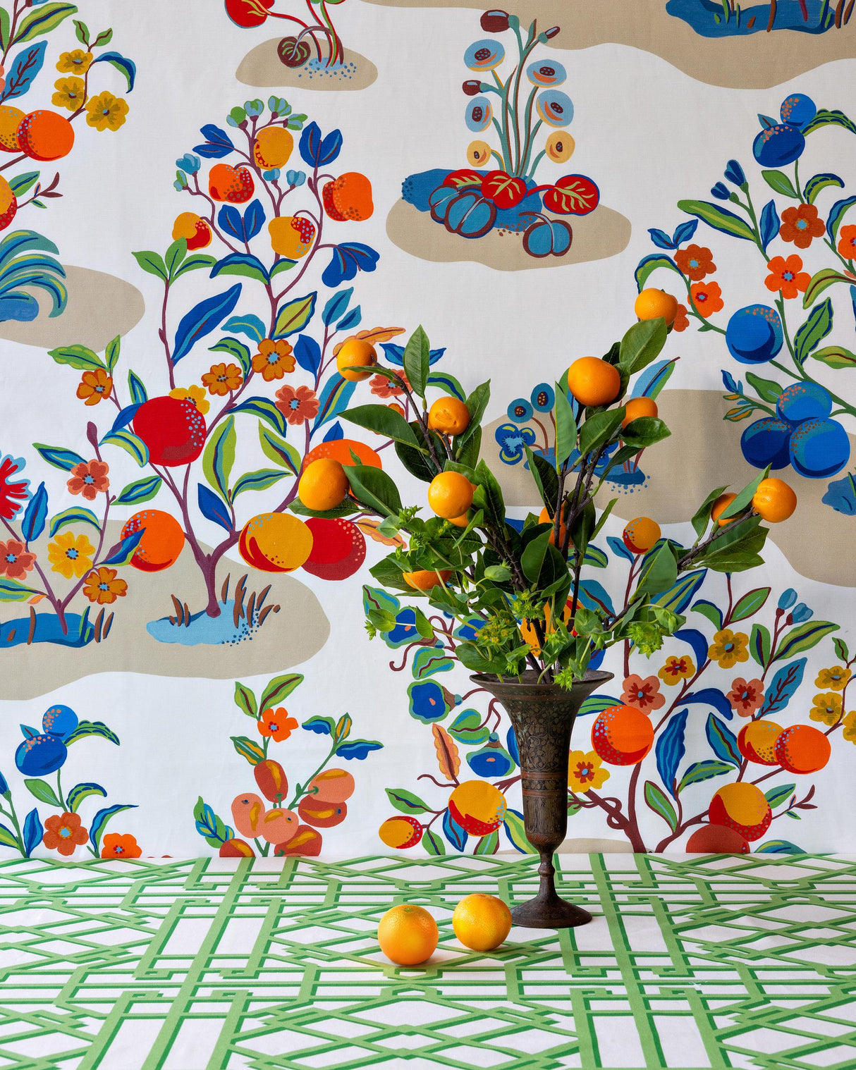 Brunschwig & Fils PAVILION TRELLIS LEAF Fabric