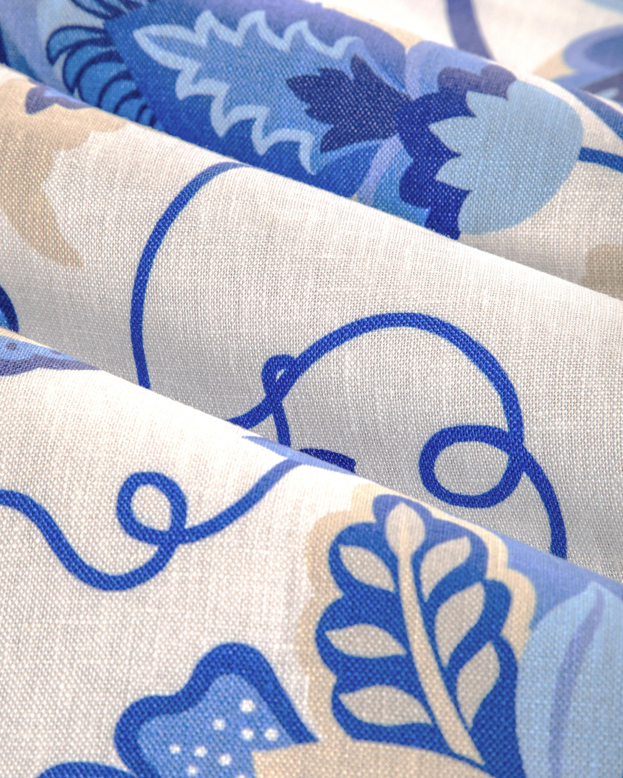 Brunschwig & Fils BOTANIQUE PRINT BLUE Fabric