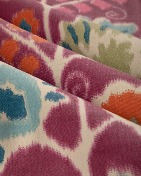 Brunschwig & Fils ROSENDAL WARP PRINT PLUM Fabric