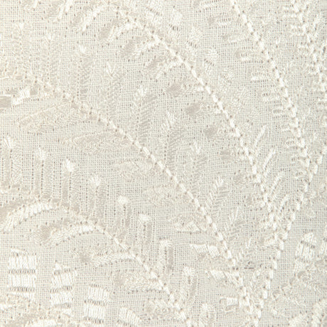 Brunschwig & Fils ROWAN EMB IVORY Drapery Fabric