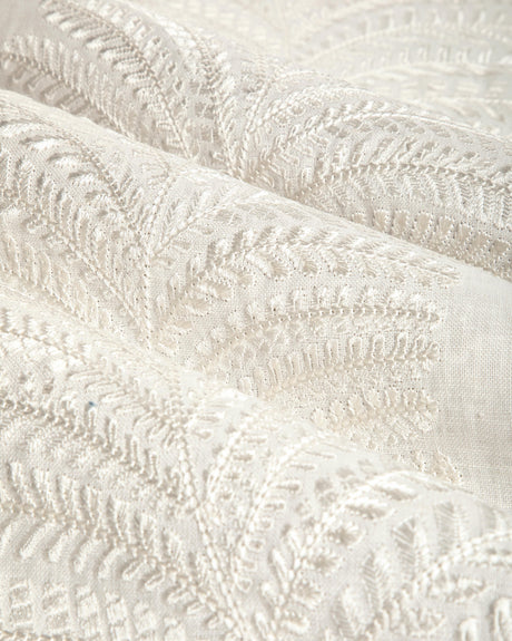 Brunschwig & Fils ROWAN EMB IVORY Drapery Fabric
