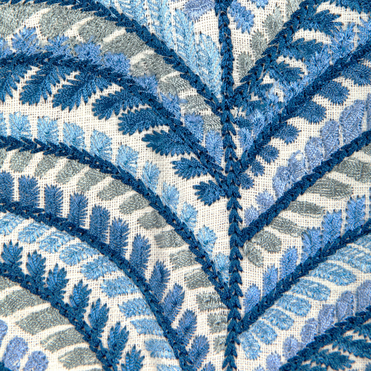 Brunschwig & Fils ROWAN EMB BLUE Drapery Fabric