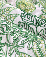 Brunschwig & Fils WOODRUFF EMB LEAF Drapery Fabric