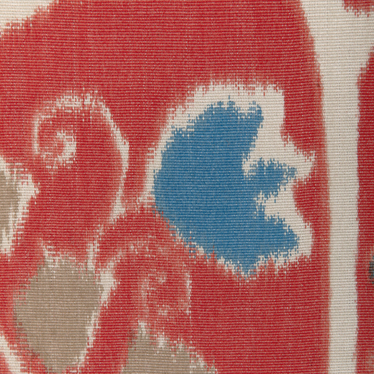 Brunschwig & Fils ROSENDAL WARP PRINT RED Fabric